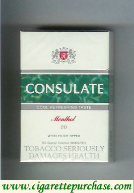 Consulate Menthol cigarettes cool refaeshing yaste